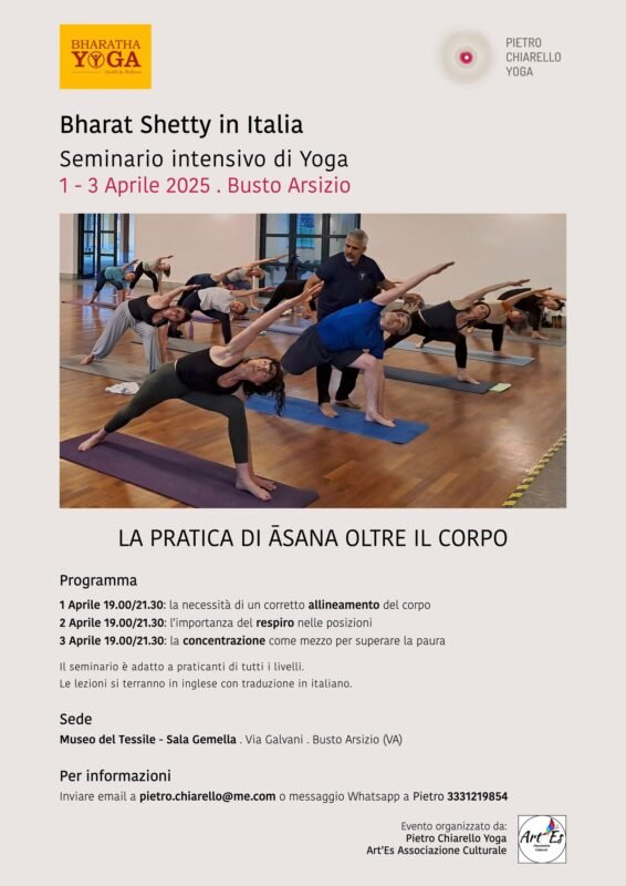 Bharatha Yoga Workshop - Italy 2025 - Poster