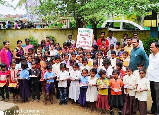 bharatha foundation charitable trust. donation to school children.