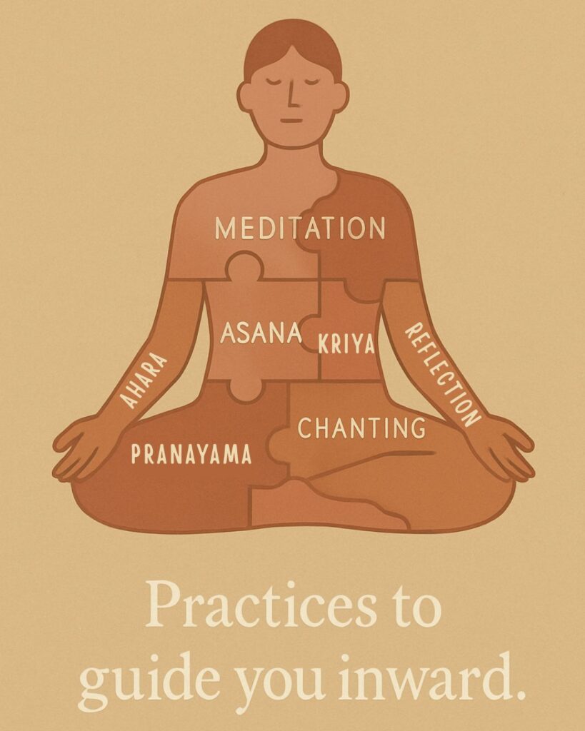 practices to take you inward on this yoga holiday illustration.